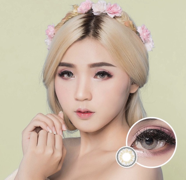 Softlens korea vassens sheer brown gray