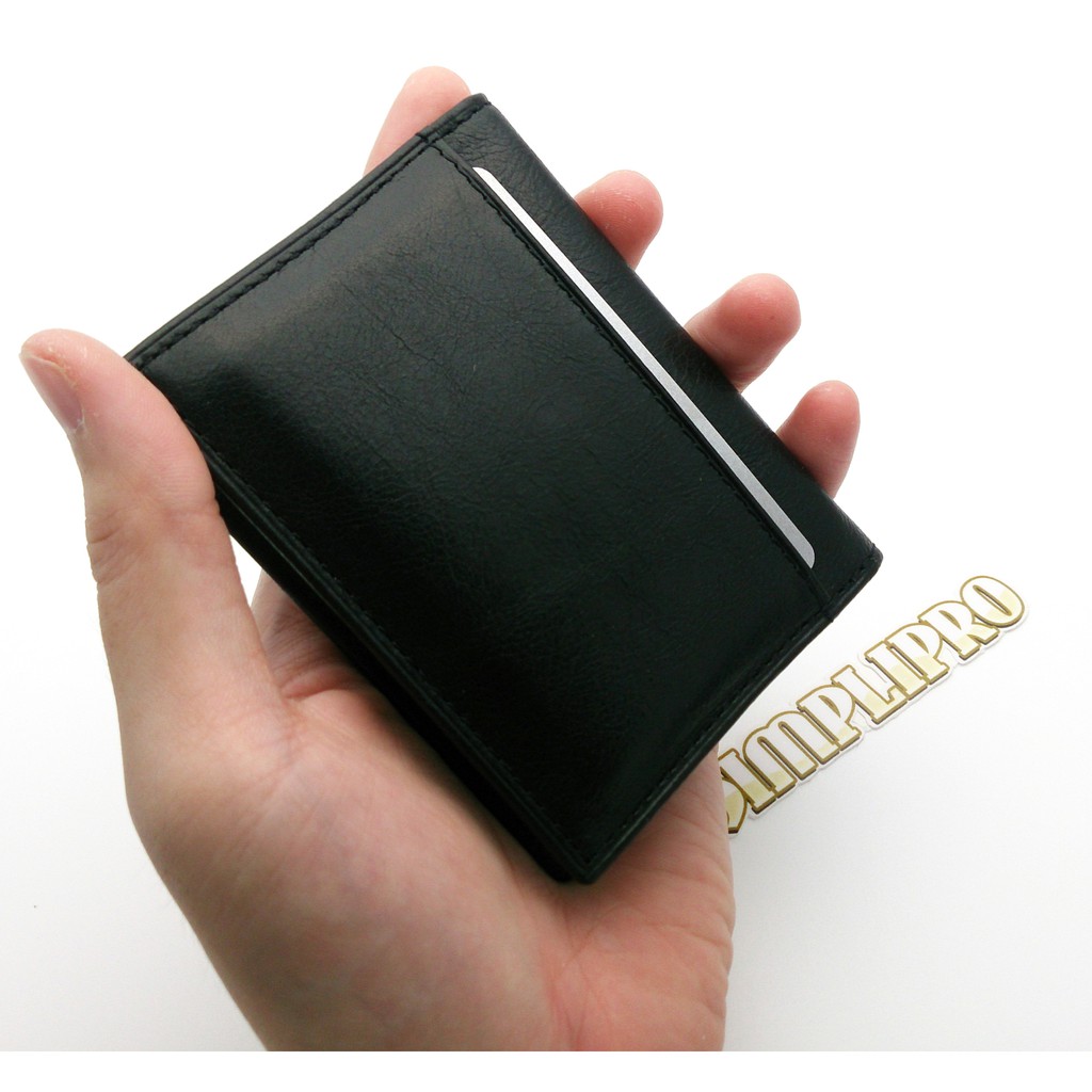 Dompet Kartu Tipis Kulit Asli (Slim Card Holder Wallet)
