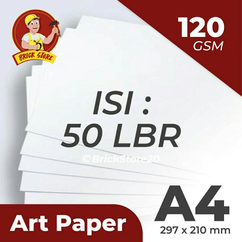 

Kertas Art Paper 120gsm ukuran A4