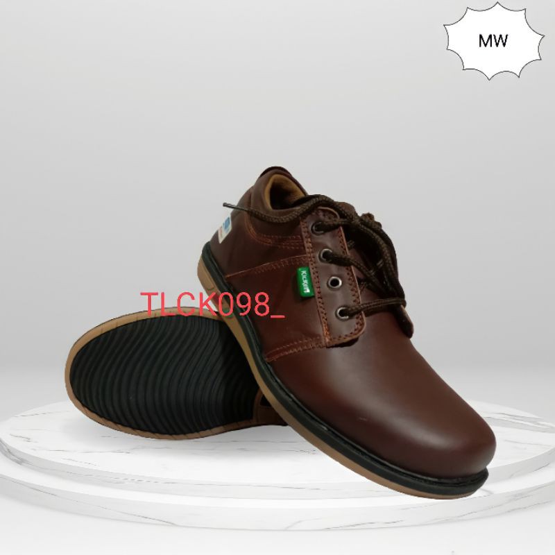 SEPATU KULIT ASLI TALI PRIA KICKERS SEPATU KERJA
