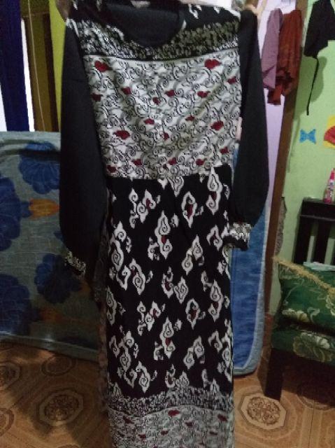 Baju Gamis Batik Muslim Wanita Bhn Moscrepe Premium Kirani03 Baju Gamis Busui Motif Kekinian Terbaru