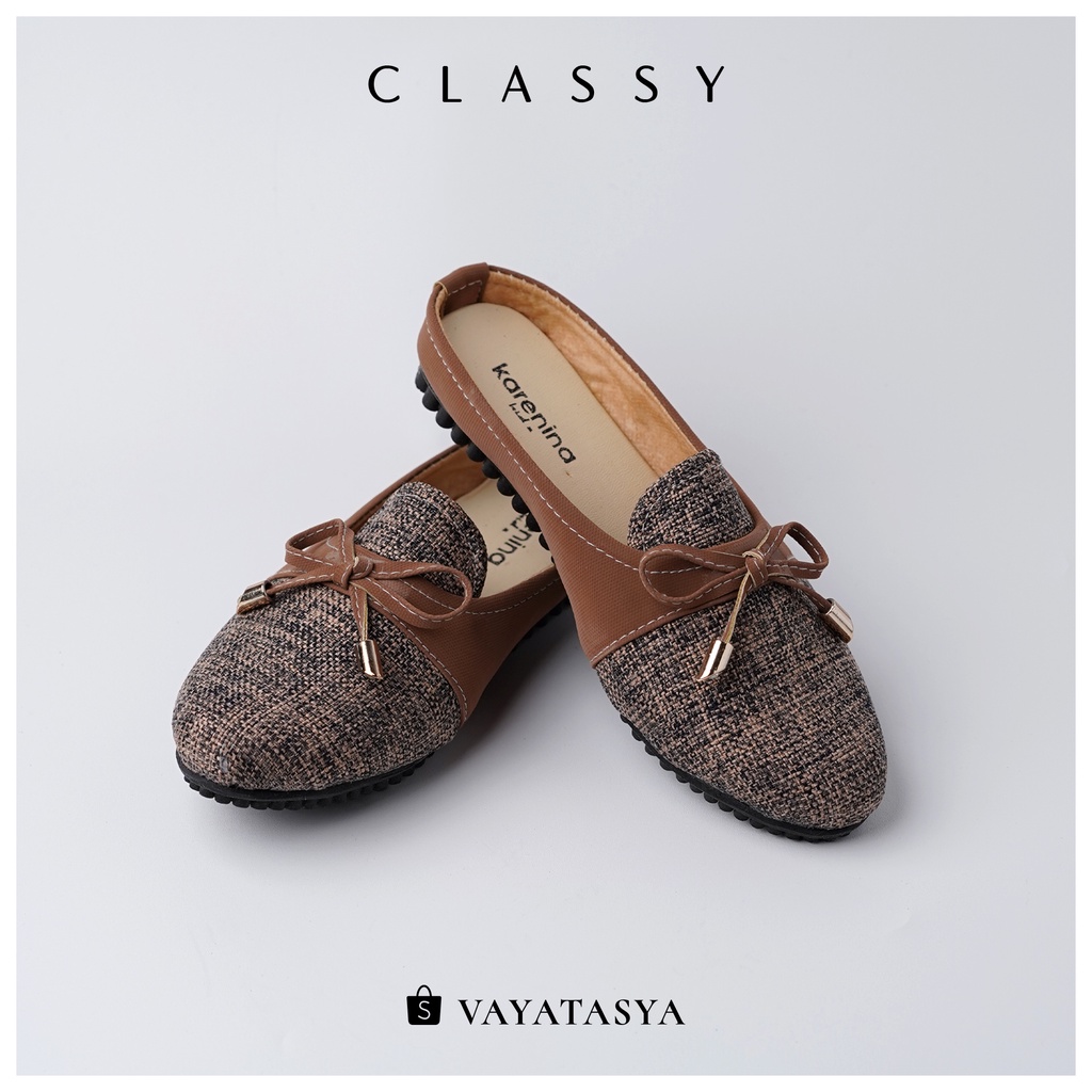 Vayatasya Karenina Classy Sepatu Slip on anak perempuan dan wanita dewasa usia 3 tahun sampai wanita dewasa