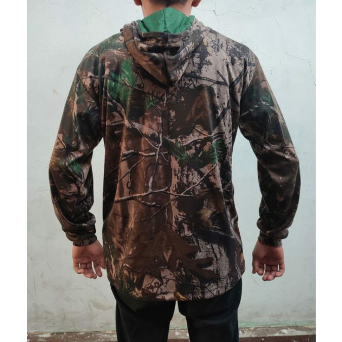 (COD)Kaos camo perbakin tebal/KAOS BERBURU/KAOS HUNTING/KAIN LUMAYAN TEBAL