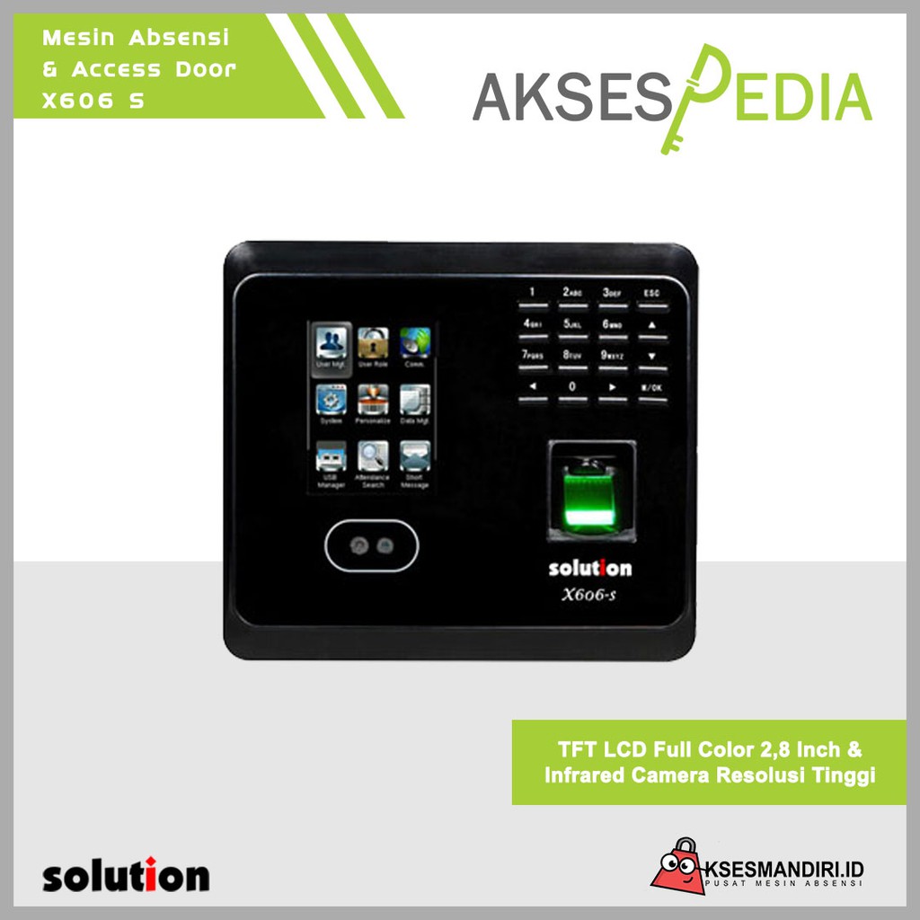 Mesin Absensi / Fingerprint dan Akses Pintu Solution X606-S