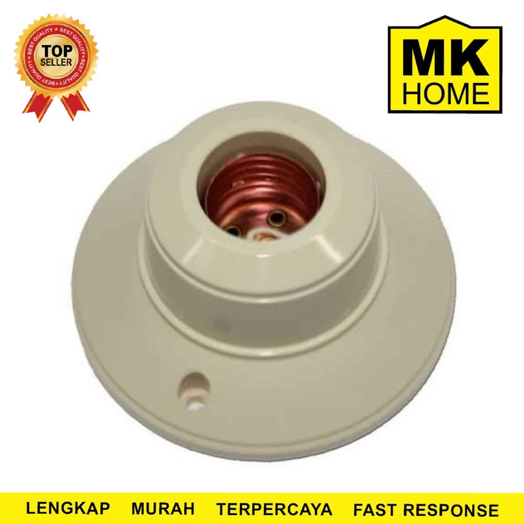 FITTING PLAFON OVAL BROCO 1212 / FITTING PLAFON BULAT BROCO -1212