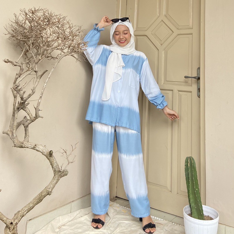 ONE SET RAYON PASTEL / ONE SET / SETELAN CELANA / PIYAMA