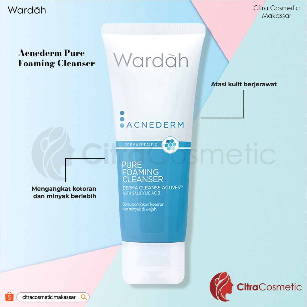 Wardah Acnederm Series Cleanser | Toner |  Day | Night Cream | Acne Pore Blackhead Balm | Acne Spot Gel