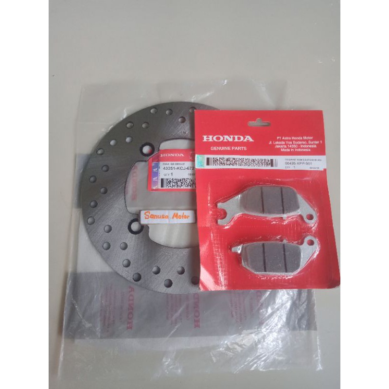 Piringan Cakram Belakang+Kampas Rem Belakang Tiger Revo