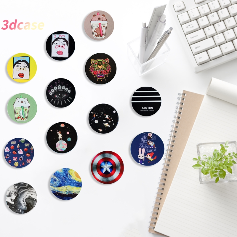 3D Popsocket INS Cartoon Cute Lucu Space Girl Pattern Phone Airbag Stand Finger Holder Mobile Stand