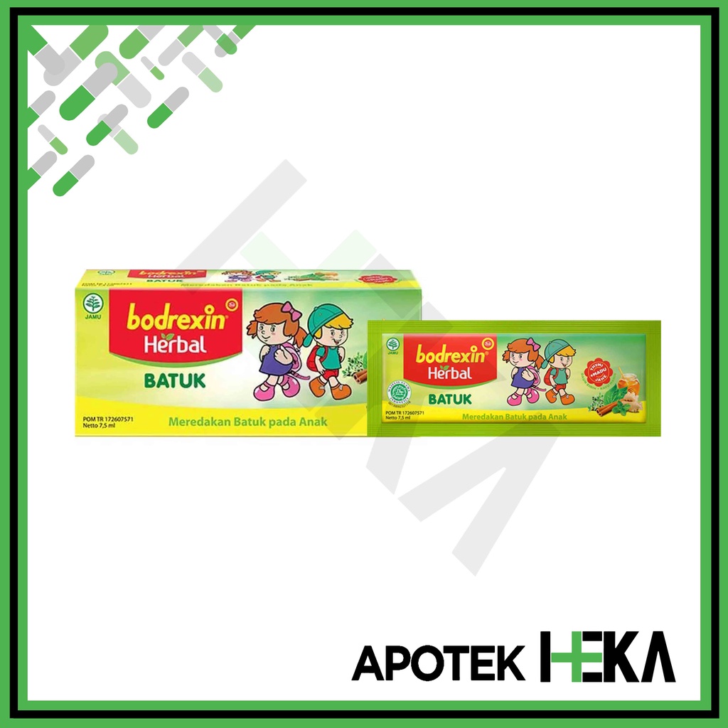 Bodrexin Herbal Batuk 7.5 ml Sachet Box isi 5 - Sirup Batuk Anak (SEMARANG)