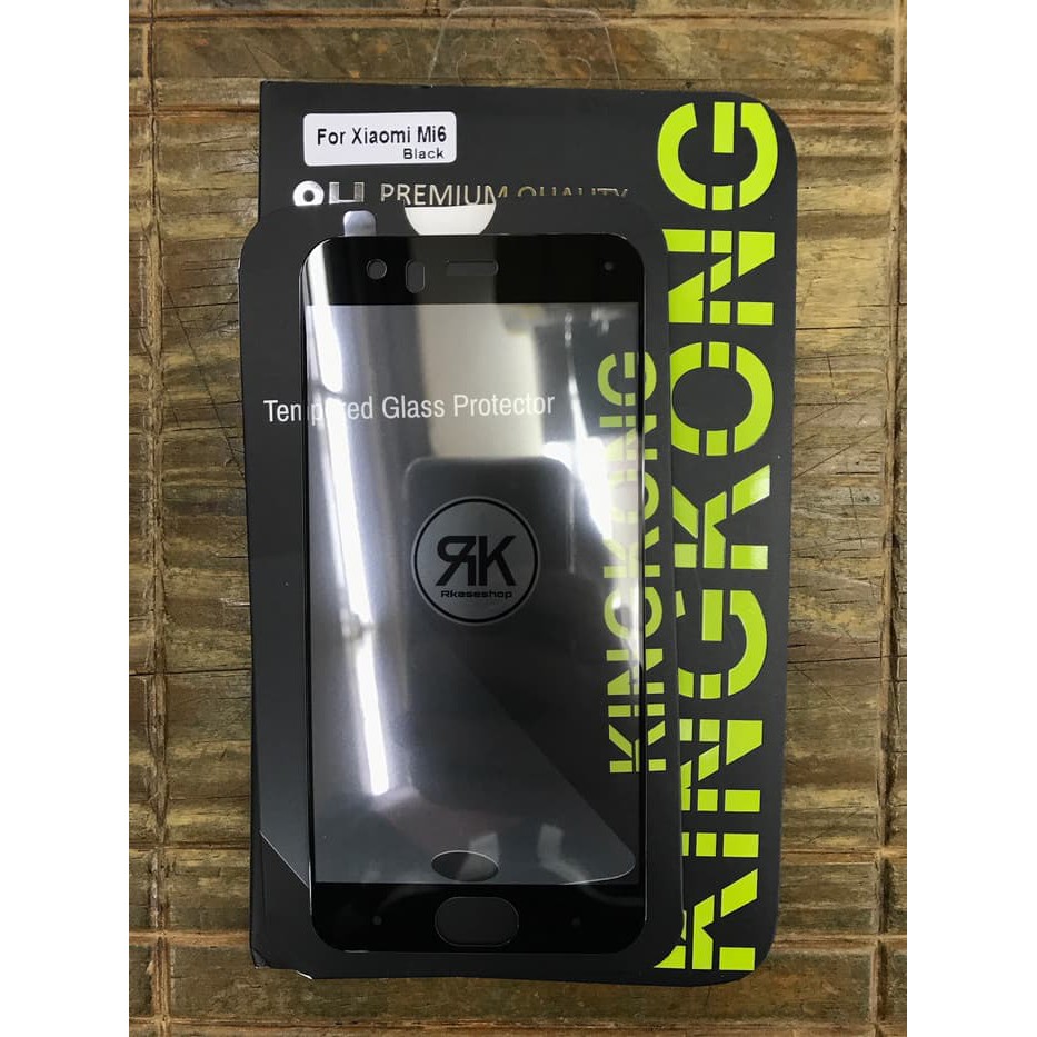 kingkong tempered glass full xiaomi mi6 mi 6 antigores screenguard kaca