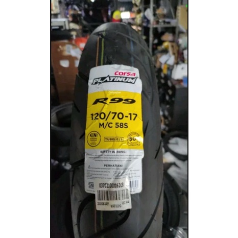 ban donat Corsa platinum r99 120/70-17 120 70 17 tubeless tubles
