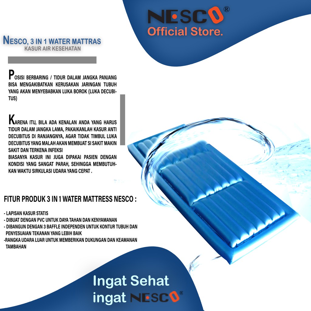 Nesco 3 in 1 Water Mattras / Kasur Air Kesehatan