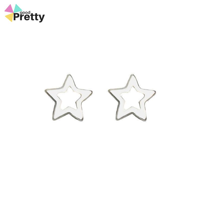 Mini S925 Cinta Bintang Anting Sederhana Fashion Anting-Anting Perhiasan Wanita Anting - PD