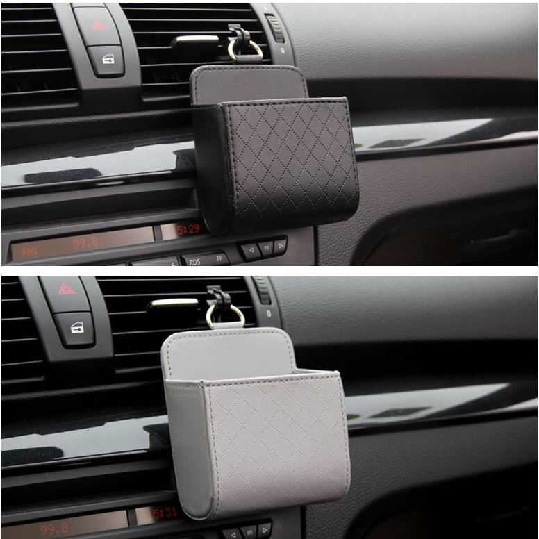 [ASLI] Kantong Organizer Mobil Car Box Pocket Vent Holder Original