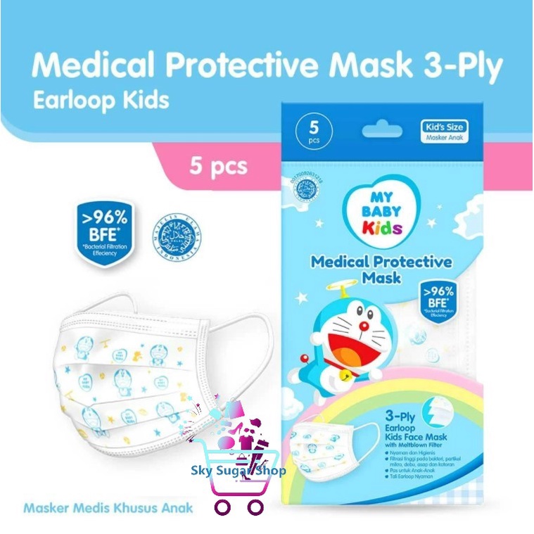 MY BABY Kids Medical Protective Mask 1pack isi 5pc