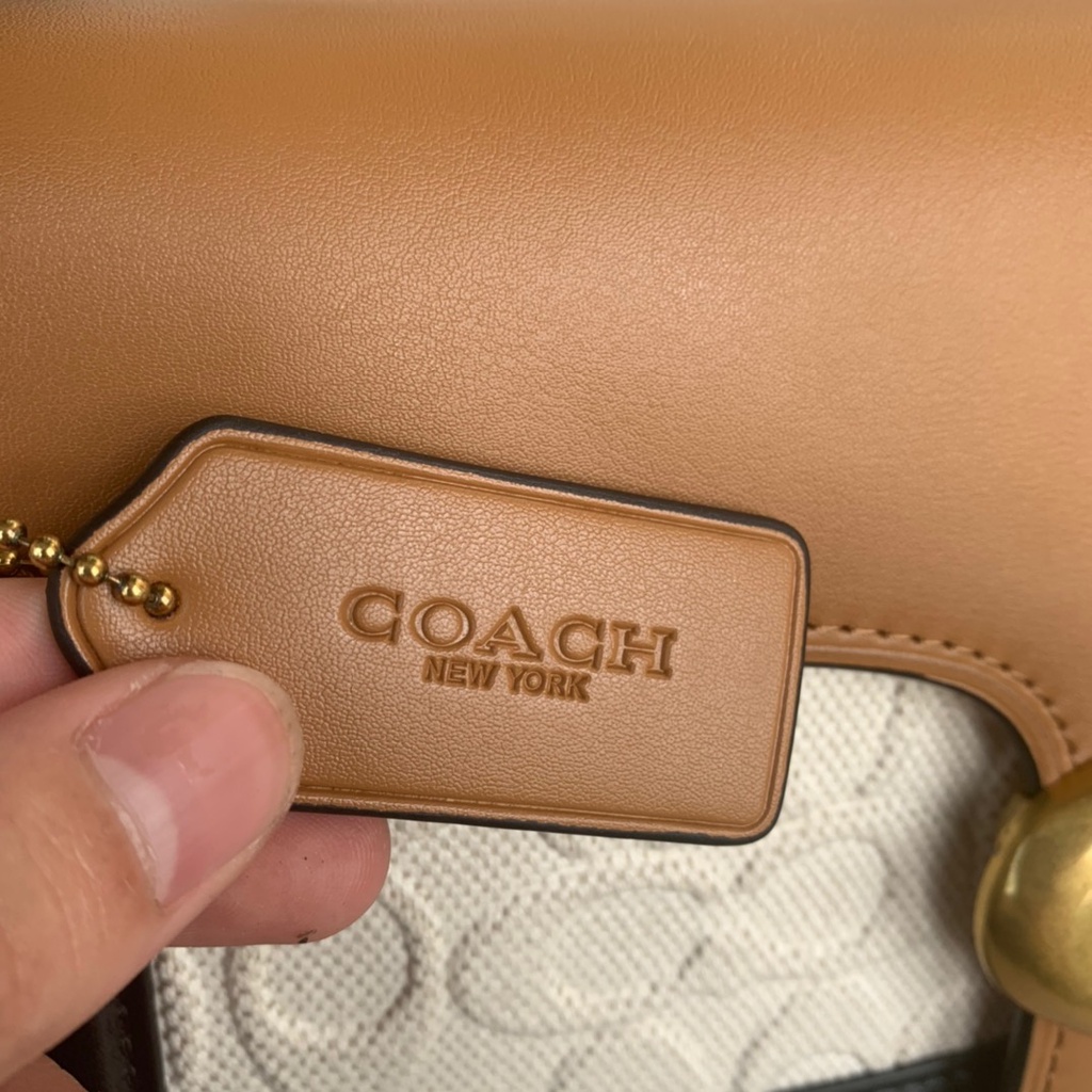 [INSTANT/Same Day] 89148 Coach Cowhide material Embossed style lady's shoulder bag cross-body bag handbag   jsb