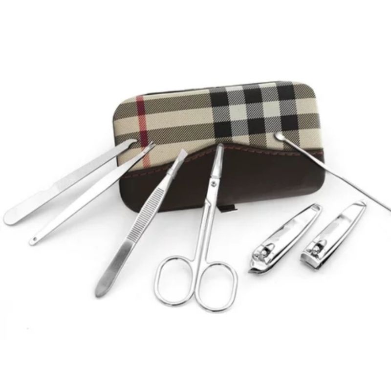 Gunting Kuku Set Stainless Steel 7 in 1 Manicure Pedicure Set 7 in 1