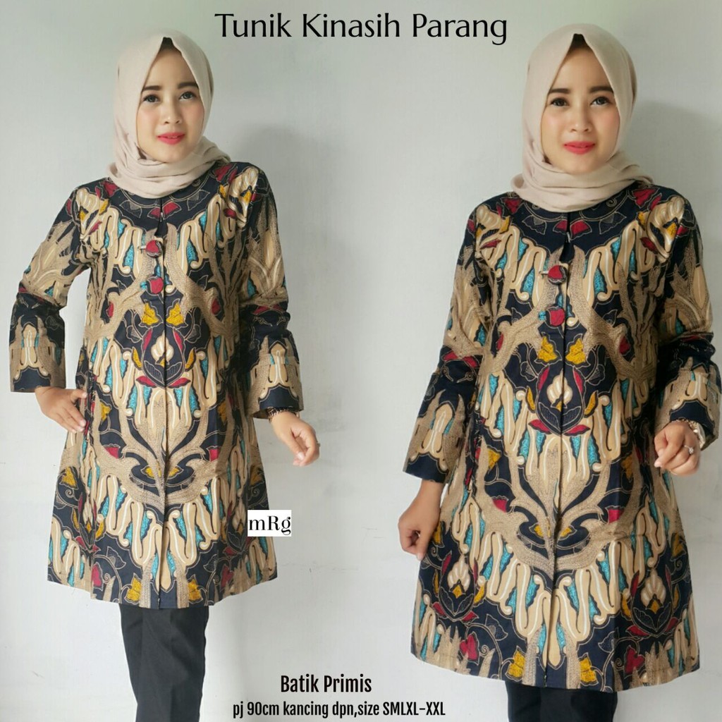  GROSIR  TUNIK  BATIK MODERN MUSLIM TERBARU BAJU  BATIK 