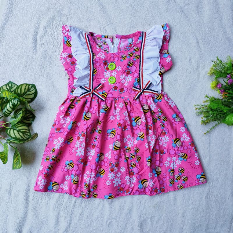 Dress Anak 1 2 Tahun Perempuan Lebah Fly cewek ( Dress BeeFly )