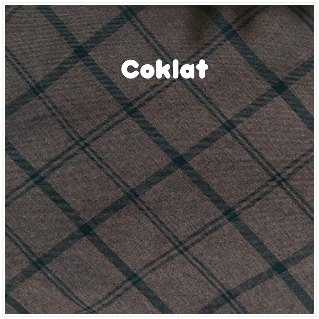 ROK PAYUNG KOTAK/MAXI SKIRT/ROK PAYUNG PANJANG/KLOK LEBAR-COKLAT