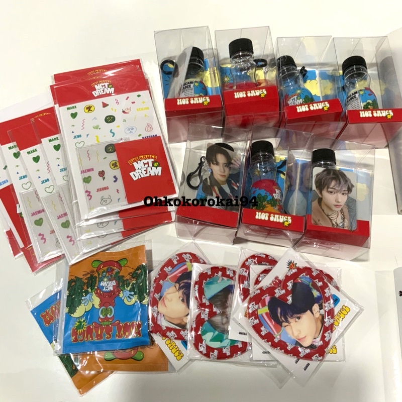 READY baca deskripsi NCT HOT SAUCE MD BINDER PHOTOCARD KEYRING DREAM STICKER MV KIT STICKER
