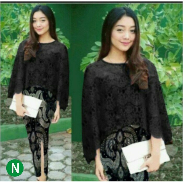Kebaya modern/kebaya wanita hitam elegan/kebaya wisuda/kebaya murah | fika
