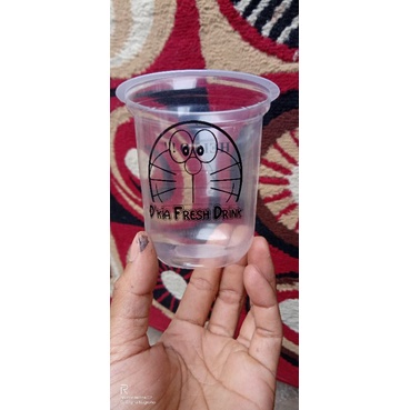 

costum sablon gelas cup 14oz cembung