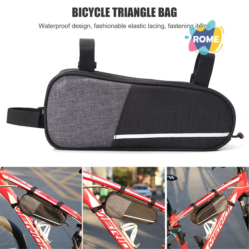 Soul Outdoor Cycling Accessories Bicycle Front Tube Triangle Bag Red B