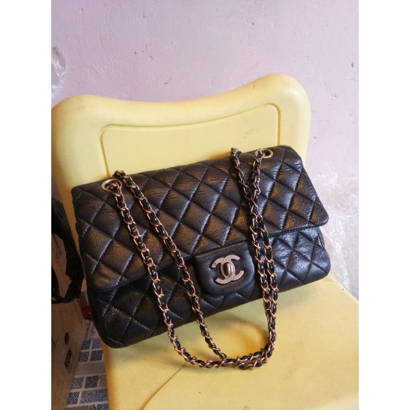 preloved tas sling kulit asli ala chanel