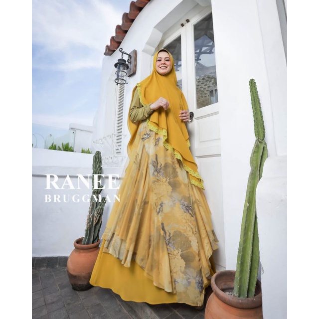 [RANEE BRUGGMAN] GAMIS SYARI / DRESS SET TILE PREMIUM " SAKEENA SYARI " BY RANEE BRUGMAN