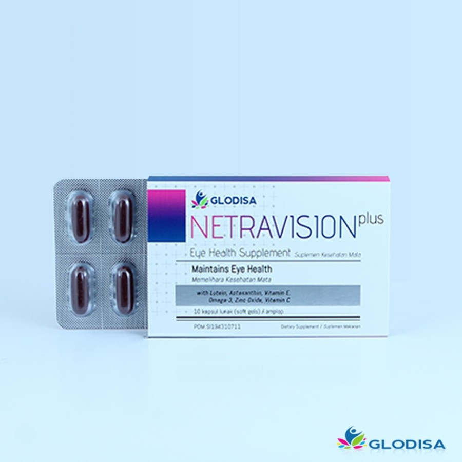 Glodisa NETRAVISION PLUS - Vitamin Mata - Suplemen Kesehatan Mata