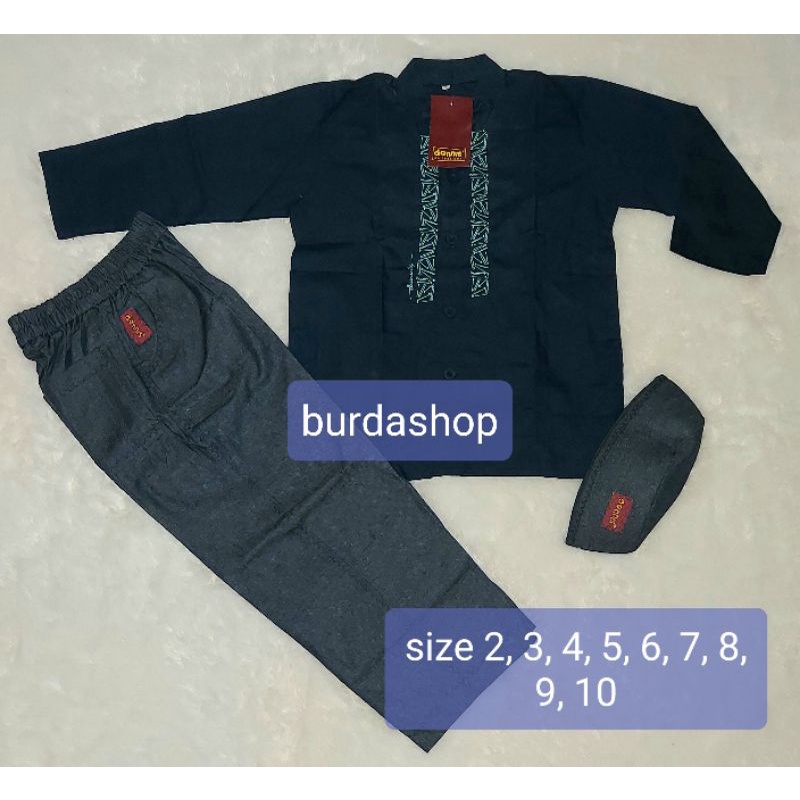 BAJU MUSLIM ANAK DANNIS TA D'IRIS LAKI LAKI SIZE 2, 3, 4, 5, 6, 7, 8, 9, 10 ( BAJU KOKO ANAK )