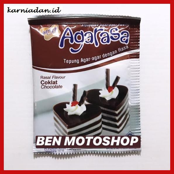 

RAGA-RAGA- AGARASA COKLAT CHOCOLATE COKELAT 1 PCS 22G 22GR - NUTRIJELL AGAR JELLY -GNIDUP-NAHAB.