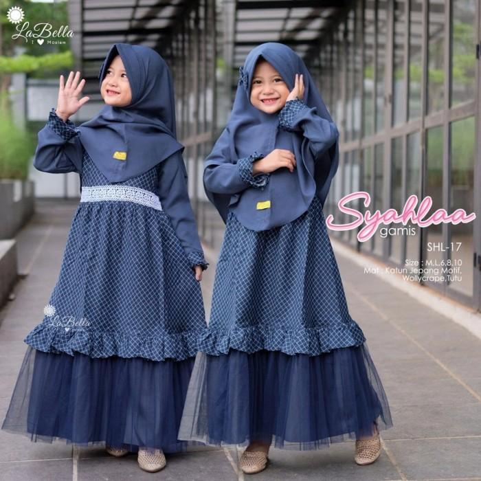 Gamis Anak Perempuan Labella Syahlaa Tutu Baju Muslim Anak Perempuan