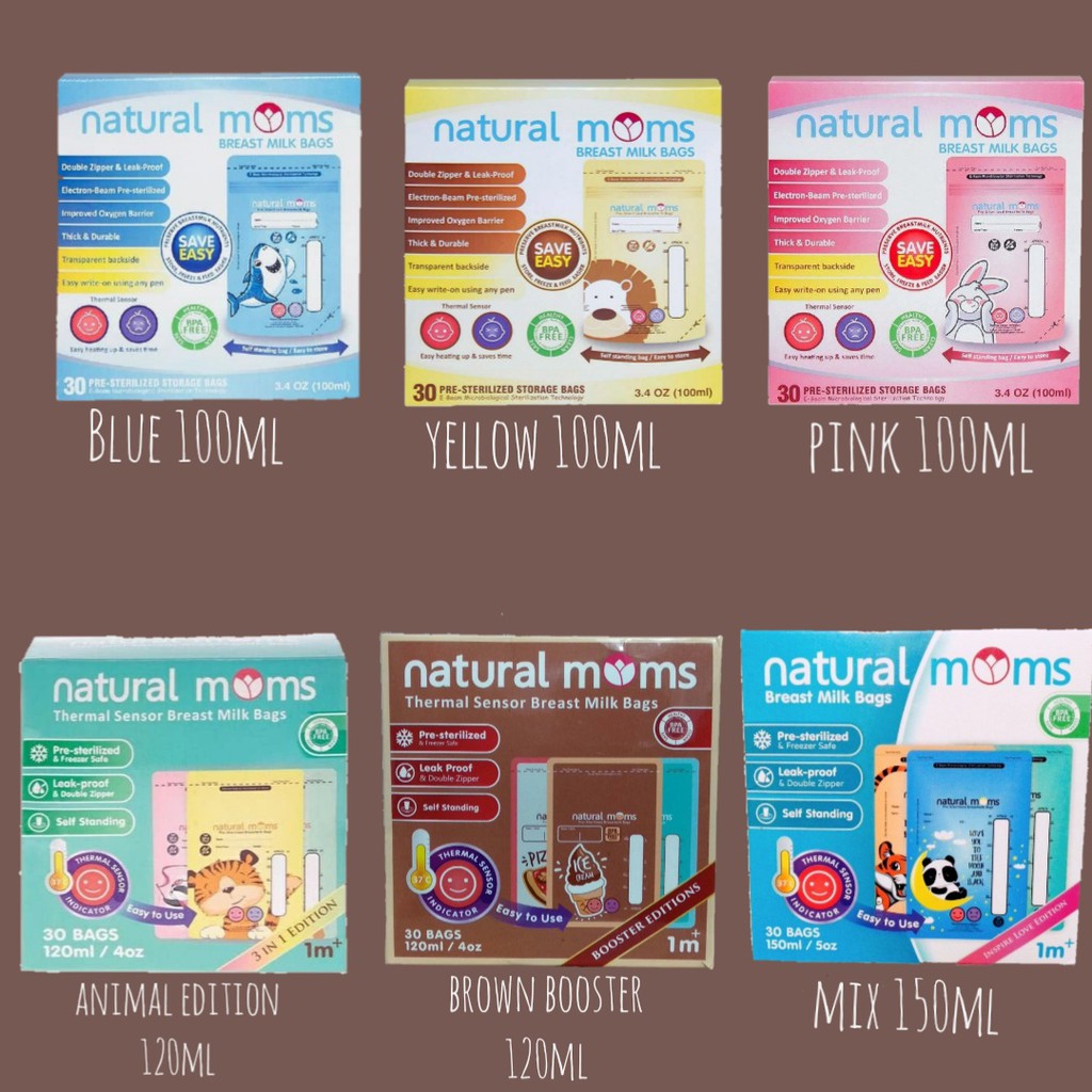 Natural Moms Kantung Asi Storage Bag 100ml 100 ml / 120ml  120 ml / 150ml 150 ml