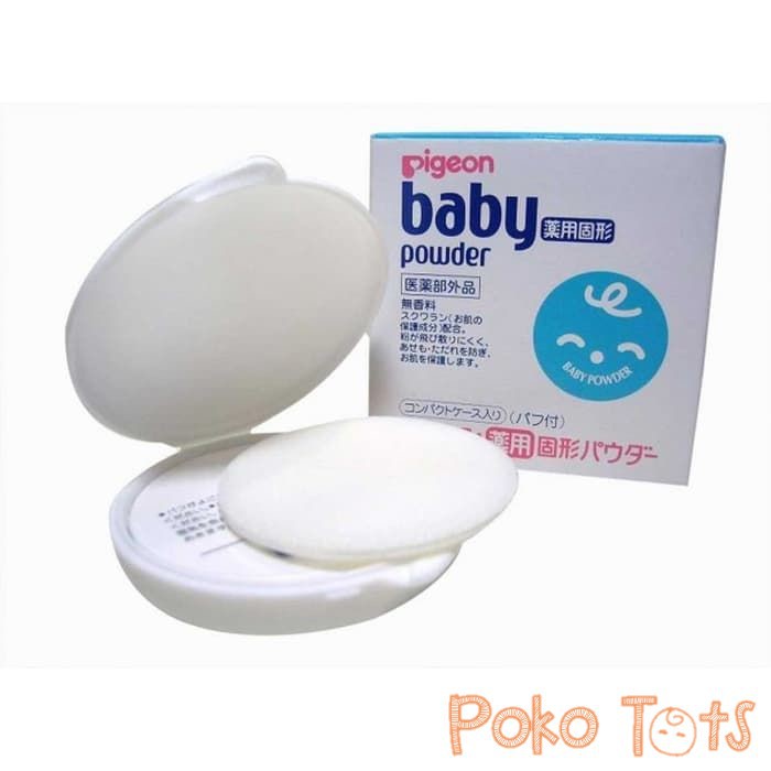 Pigeon Medicated Baby Powder Cake 45gr Bedak Bayi Import