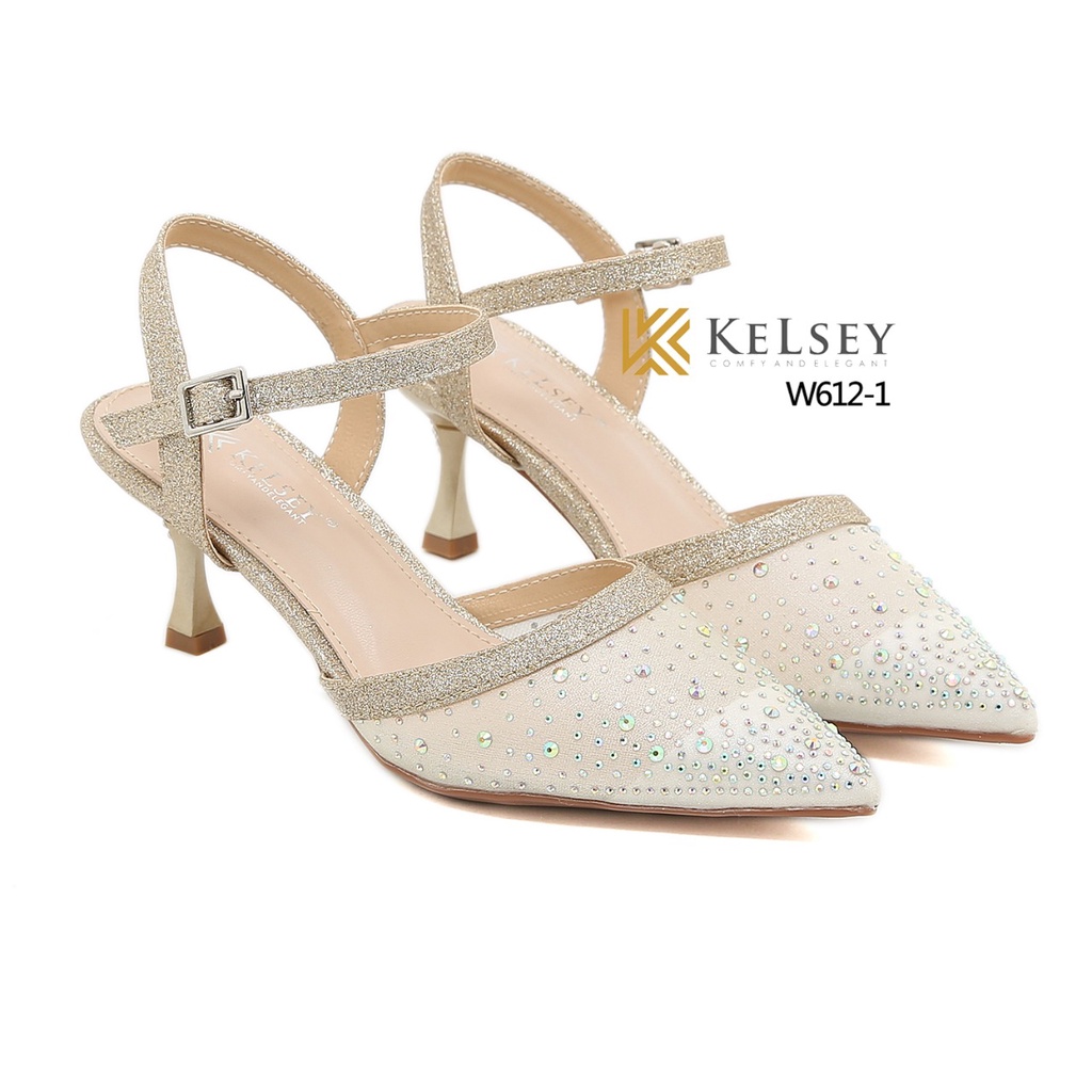 RESTOCK KELSEY SEQUIN GLITTER W612-1 Hells.7.cm Ada Sertifikat Merek Kelsey di Jamin