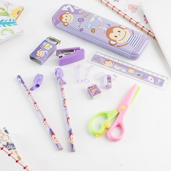 

Hot Sale Rumauma Set Stationery Super Practical Purple -Perlengkapan Alat Tulis Hemat