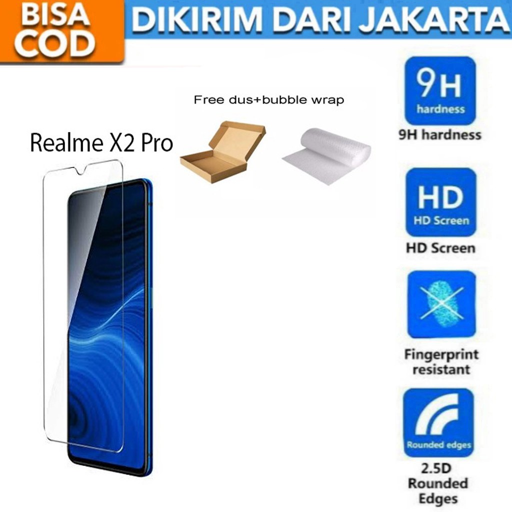 Realme X2 Pro Tempered Glass Screen Protector Anti Gores