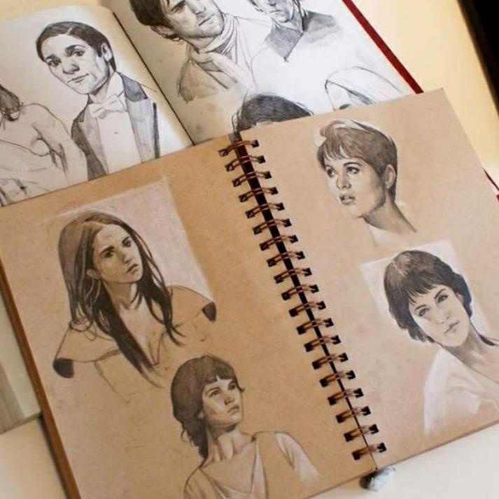 

[KODE 898] BUKU SKETSA SKETCHBOOK SKETCHBOOK A5 BROWN SKETCH BOOK / BUKU GAMBAR / BUKU SKETSA MURAH