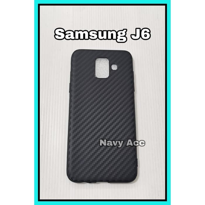 NA - Case Carbon Samsung J6 - Softcase Carbon Xiaomi Samsung J6