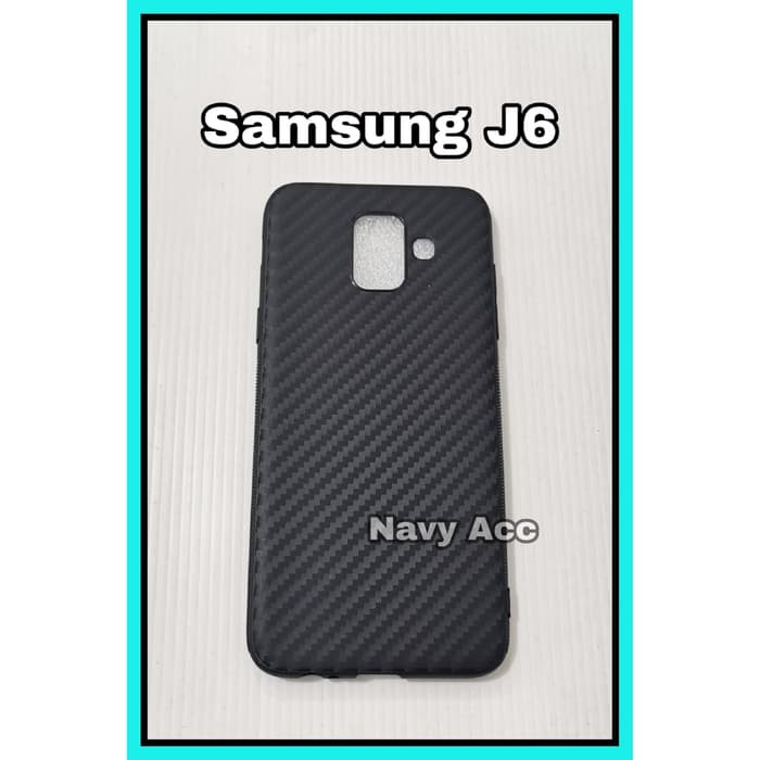 NA - Case Carbon Samsung J6 - Softcase Carbon Xiaomi Samsung J6