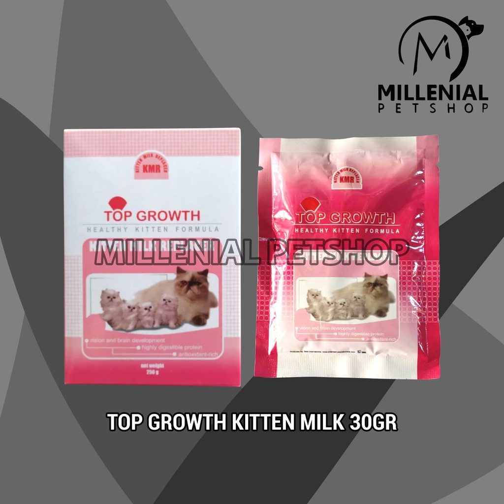 Top Growth Kitten Cat Milk Susu Anak Kucing Sachet 30 Gram