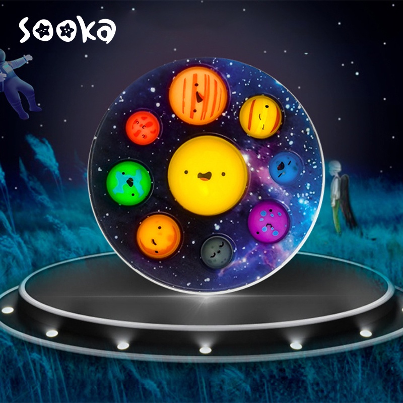 Sooka Planet Finger Press POP IT-Eight Planets Decompression Toys Children's Educational SK-GCA1001