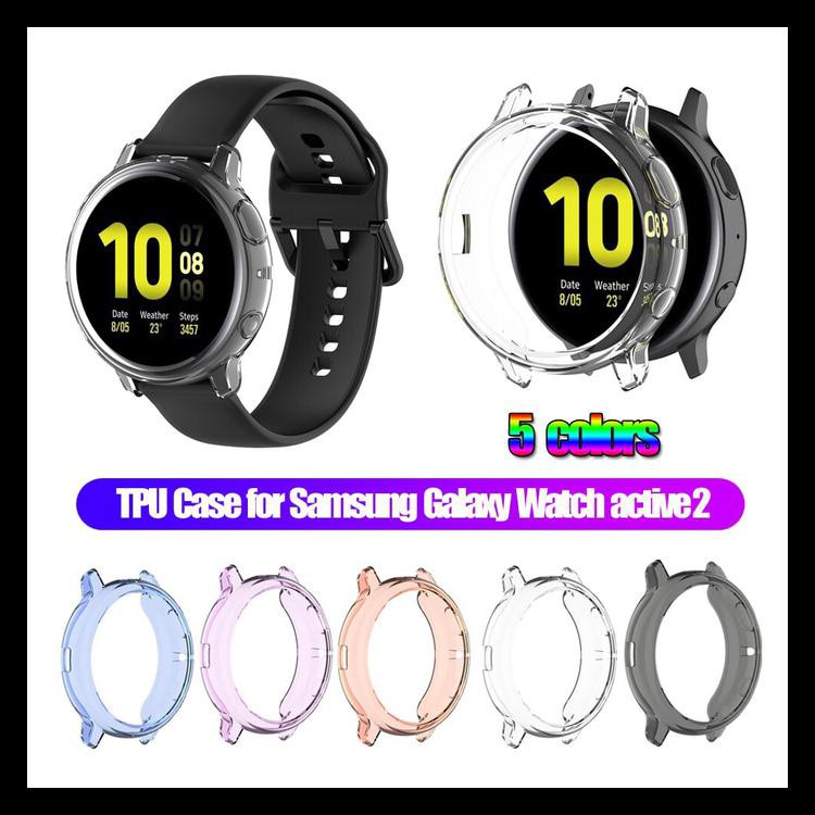 Bumper Case Casing Tpu Soft Silikon Samsung Galaxy Watch Active 2 - Hitam 44Mm Kode 153