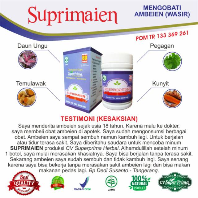 Herbal ambeien SUPERMAIEN