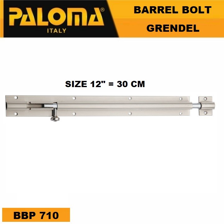 Grendel Slot Pintu Jendela PALOMA BBP 710 12" Silver