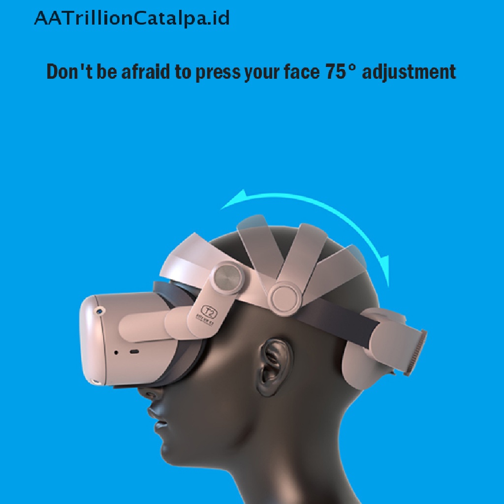 Aatrillioncatalpa Strap Kepala Adjustable Untuk Kacamata VR Oculus Quest 2 2022