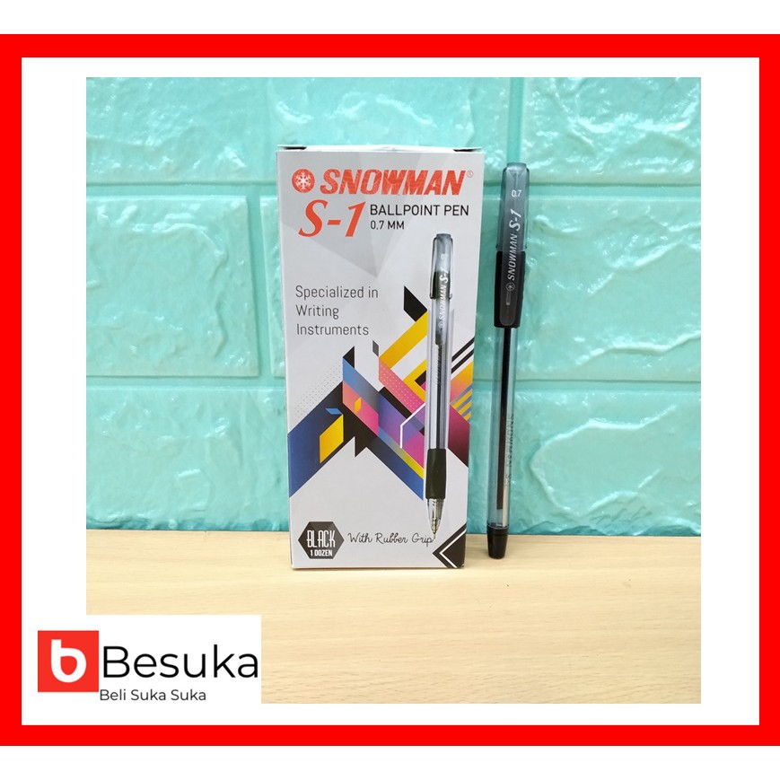 

BALLPOINT SNOWMAN S-1 (BLACK & BLUE)